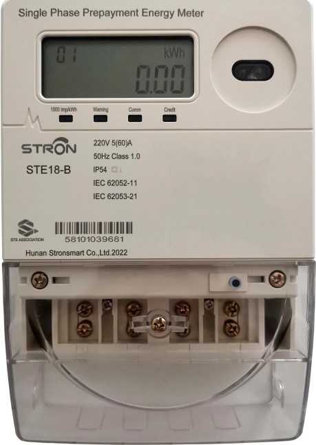 Taryfy TOU Przedpłacony inteligentny jednofazowy licznik energii 230 V Typ klawiatury