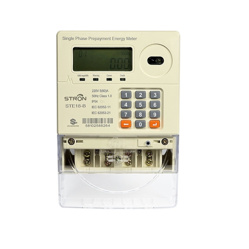 Ekran LCD inteligentny licznik energii elektrycznej i oprogramowanie do sprzedaży Stronpay do dokładnego pomiaru zużycia energii elektrycznej