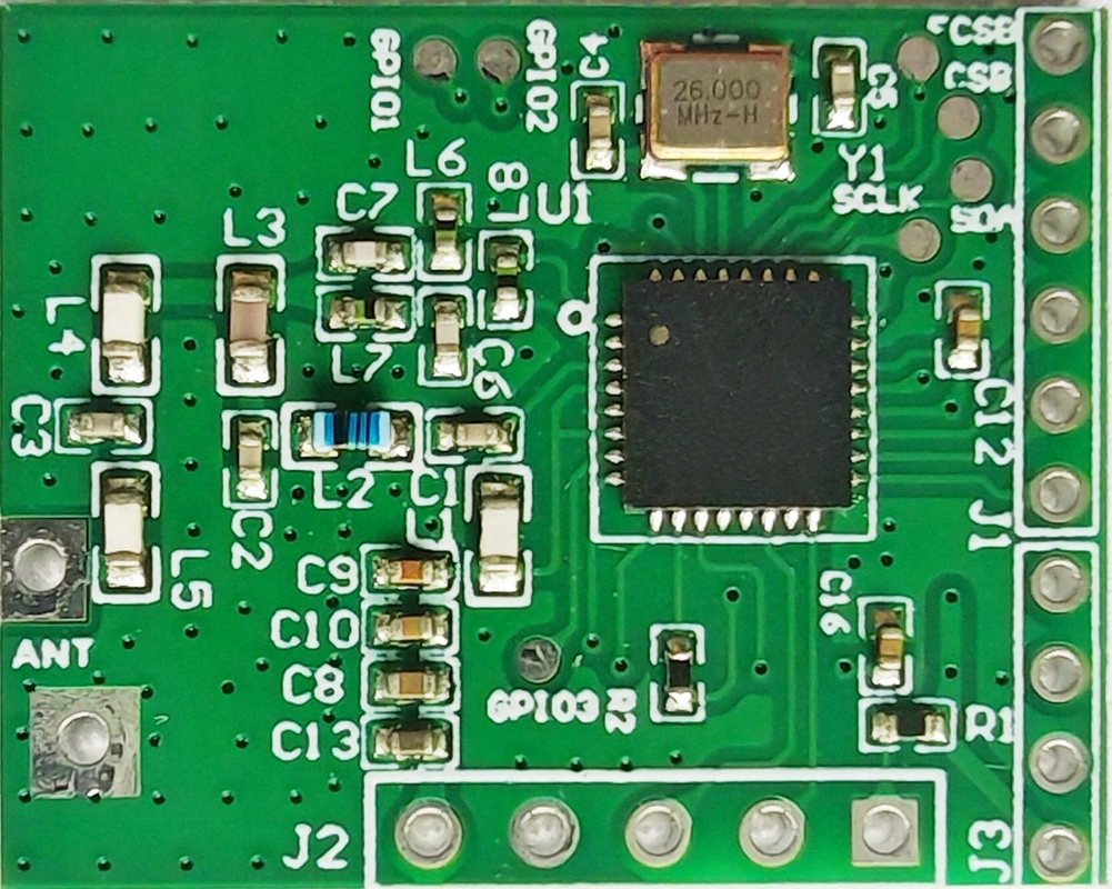 Moduł bezprzewodowy UART BGRF2 Ultra-kompaktowy: Prędkość 100 kbps, czułość -121 dBm i tryb uśpienia 1 µA