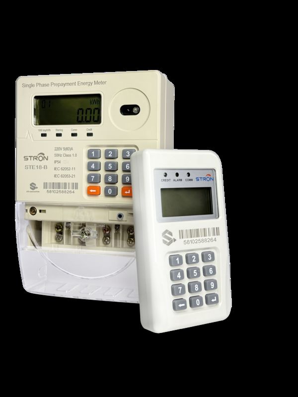 Mobilny, gotowy do płatności, inteligentny, przedpłacony licznik energii elektrycznej z 10-letnim rejestrowaniem danych i automatycznym wyłączeniem