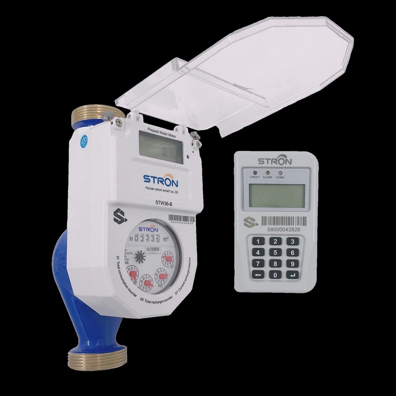1/2 Inch Split Keyboard Prepaid Water Meter with 7.8l/h Flow Rate and Refusal Tendering