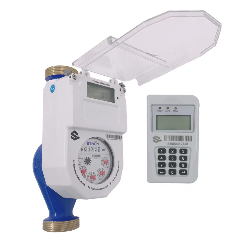 STS Approved Prepaid Water Meter - Anti-Magnetic Attack, Remote Top-up, LCD Display & Easy Operation for Advanced Automatic Meter Reading System (Zapobieganie ataku magnetycznemu, zdalne napełnianie, wyświetlacz LCD i prosta obsługa zaawansowanego automatycznego systemu odczytu liczników)