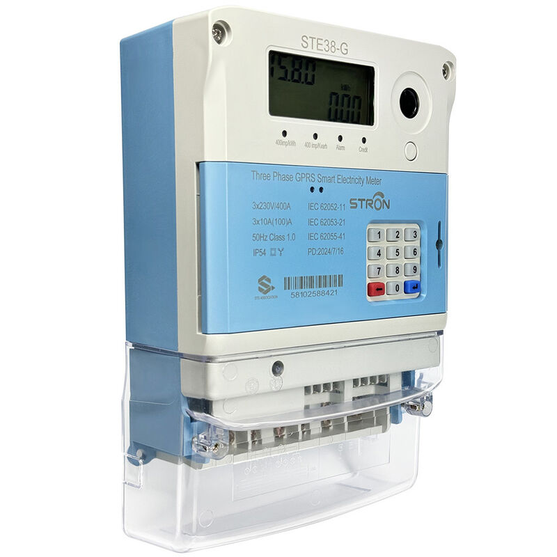 STS Smart GPRS Trzyfazowy przedpłacony licznik energii elektrycznej CIU Bezpieczeństwo opłata Tokeny wyświetlacz LCD Łatwe wstawianie 1 klasa dokładności