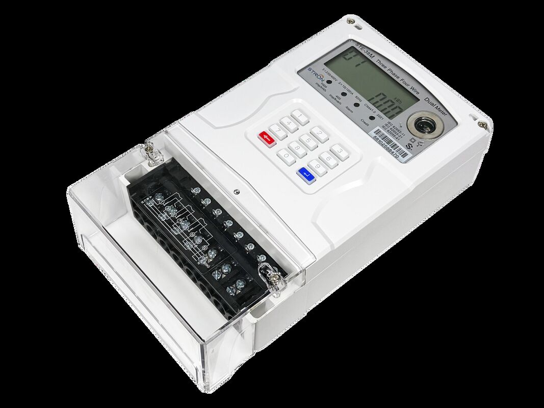 Wielotaryfowy licznik energii elektrycznej z dwoma źródłami zgodny ze standardami STS do użytku przemysłowego/komercyjnego/mieszkalnego