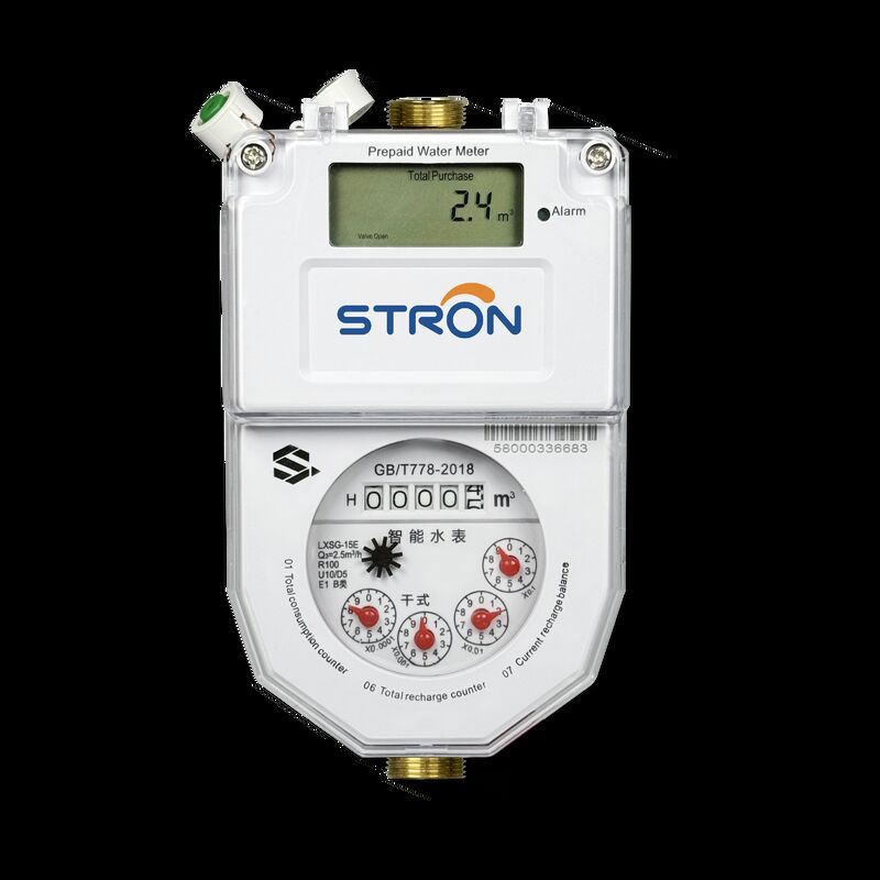 Stron Smart STS Prepaid Water Meter dla Afryki - zgodny ze standardami STS, ciało miedziane, alarm o niskim przepływie