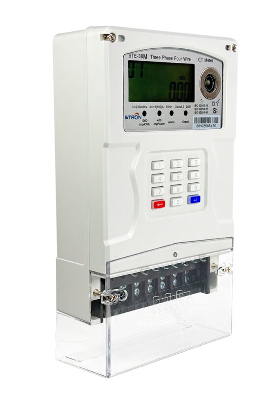 STS Prepaid Three-Phase CT Meter STE38-CT - Class 1.0 10 ((100)A 3×230/400V z komunikacją RF i 8-letnią żywotnością baterii