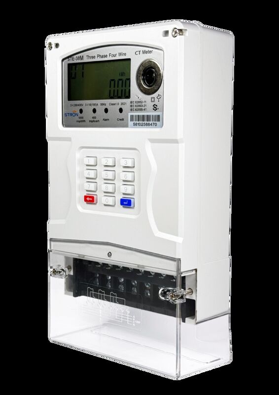 STS Prepaid Three-Phase CT Meter STE38-CT - Class 1.0 10 ((100)A 3×230/400V z komunikacją RF i 8-letnią żywotnością baterii