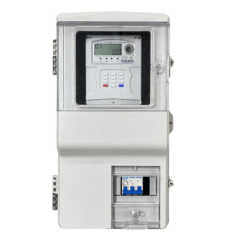 STS Prepaid Three-Phase CT Meter STE38-CT - Class 1.0 10 ((100)A 3×230/400V z komunikacją RF i 8-letnią żywotnością baterii