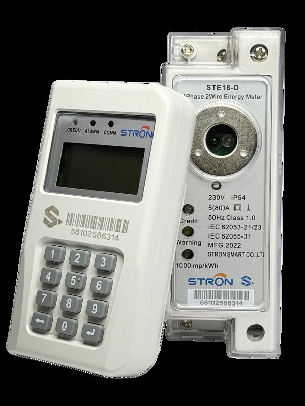 Smart Prepaid Electricity Meter z dokładnością klasy 1 i ochroną przed wnikaniem IP54 nadającą się do monitorowania mocy