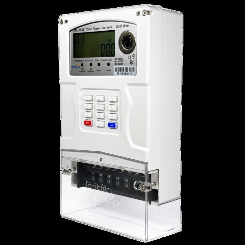 Inteligentny licznik energii elektrycznej typu LCD STE38-A z dokładnością pomiaru klasy 1.0 i obsługą zdalnego odłączania zasilania