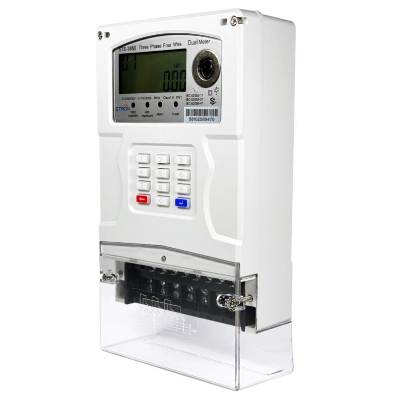 Smart Prepaid Electricity Meter Dual Source and battery voltage support for prepaid electricity solutions