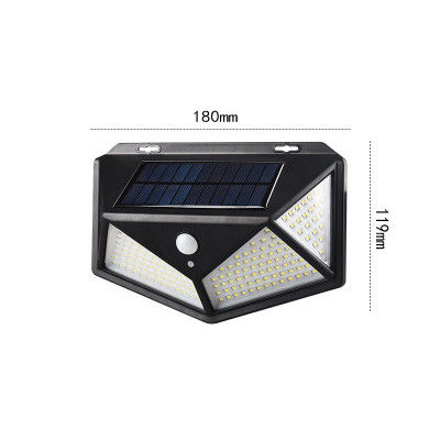 Courtyard Solar Outdoor Wall Lamp 100LED Body Induction Corridor Lights