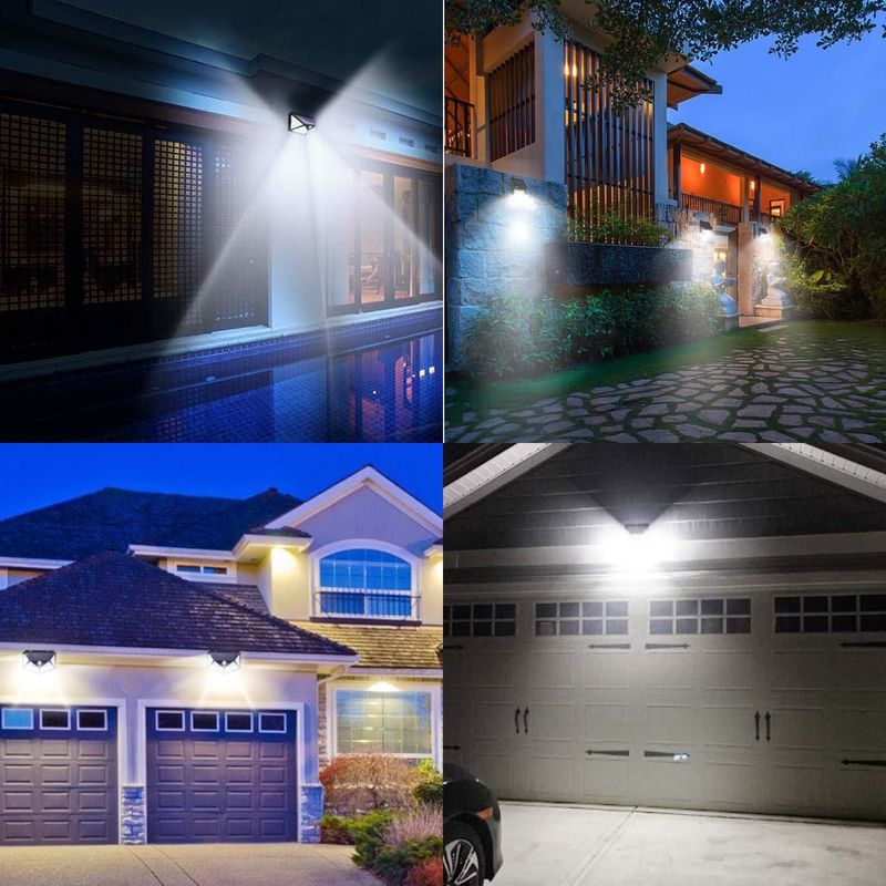 Courtyard Solar Outdoor Wall Lamp 100LED Body Induction Corridor Lights