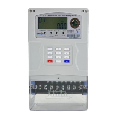 3-fazowe przedpłacone liczniki energii elektrycznej 10A, licznik przedpłat STS 400imp / kWh