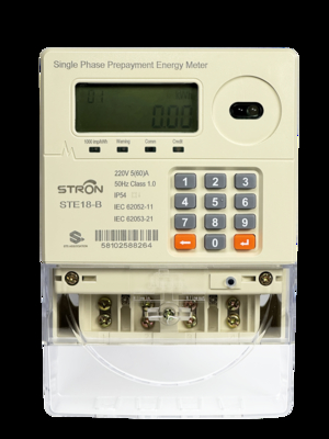 IP54 Inteligentny licznik energii elektrycznej z jednofazową klawiaturą z opłatą przedpłatną/przeciwdziałającą fałszowaniu/ograniczoną mocą