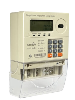 STS Jednofazowy licznik energii elektrycznej przedpłatowej M-PESA Keypad Smart z wyświetlaczem LCD i klasą dokładności 1