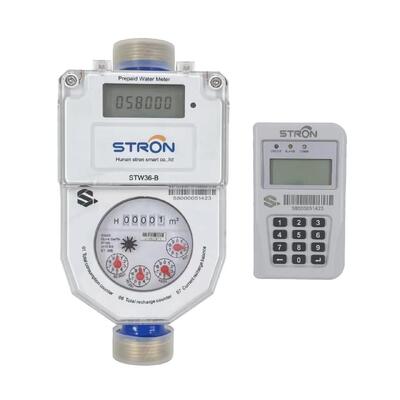 STS Standard Split Water Meter - Class 2.0 Accuracy & 350m Wireless Communication LoRa Wireless Split Prepaid Water Meter - Emergency Overdraft & Low Battery Alarm Funkcje