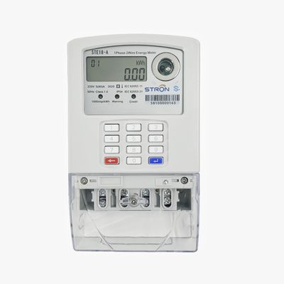 Jednofazowy licznik energii elektrycznej STS z przedpłaconą klawiaturą